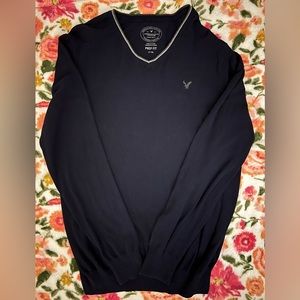 American Eagle Navy Blue Men’s Sweater
